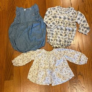 18M ruffles and florals set